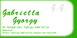 gabriella gyorgy business card