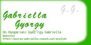 gabriella gyorgy business card